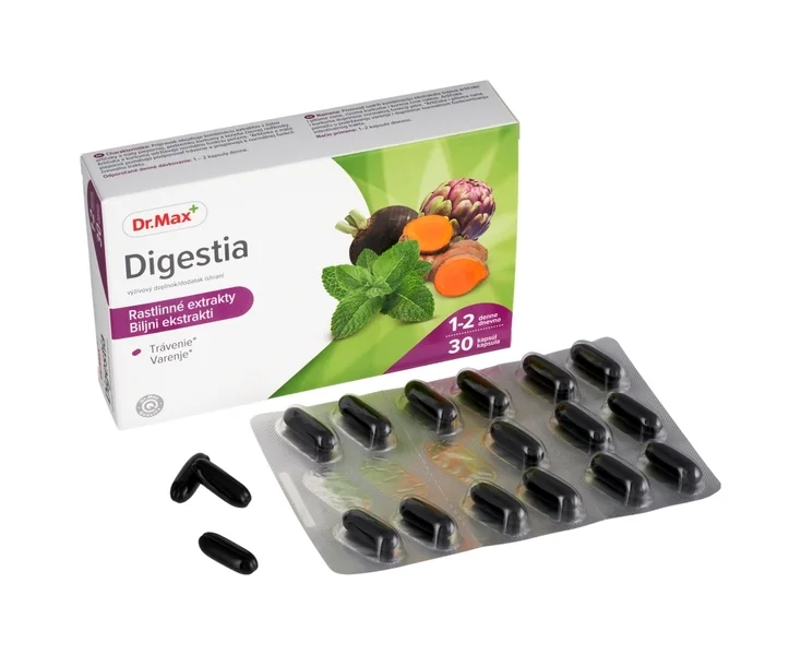Dr. Max Digestia 1×30 kapsúl, rastlinné extrakty na trávenie