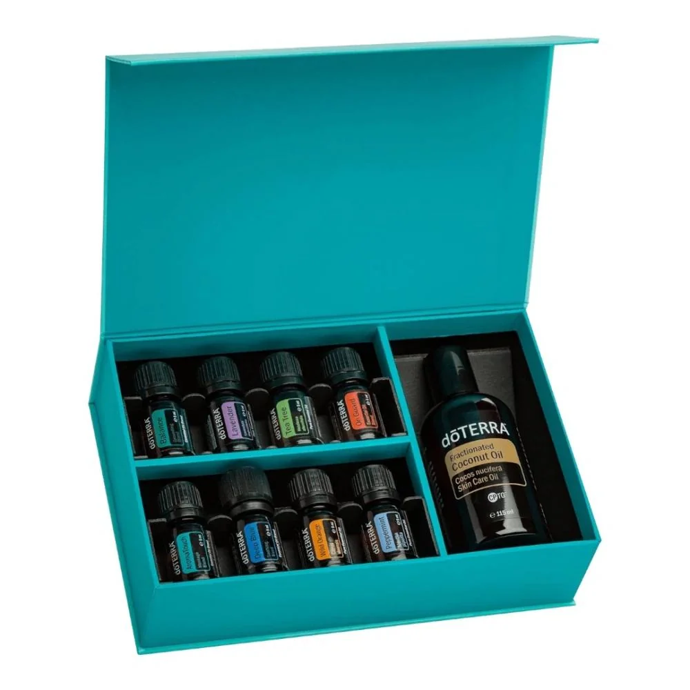 doTerra AromaTouch Technique Kit 8 olejov po 5ml a 1 Kokosový olej 115 ml Objem: 235 ml