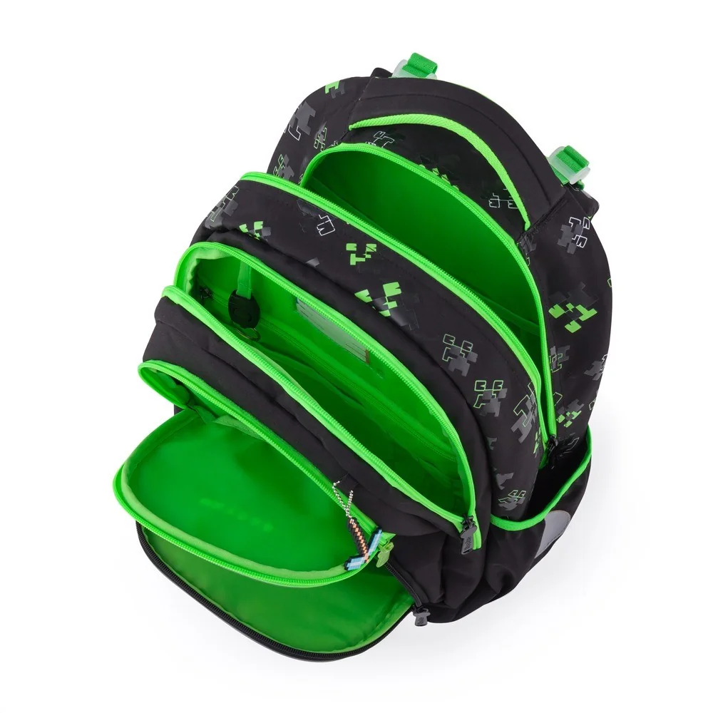 Školský batoh OXY NEXT Green Cube zelený, ergonomický