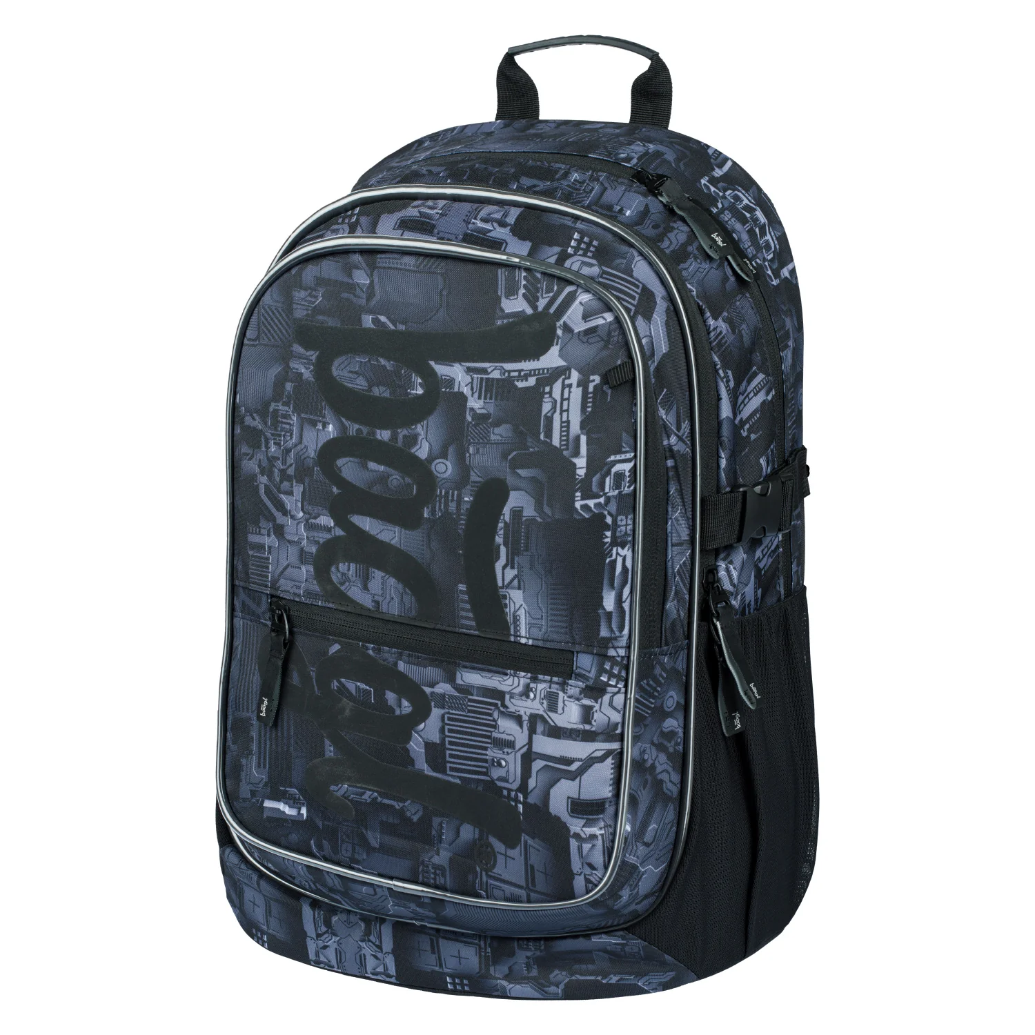 Baagl Školský batoh Core Technic sivý