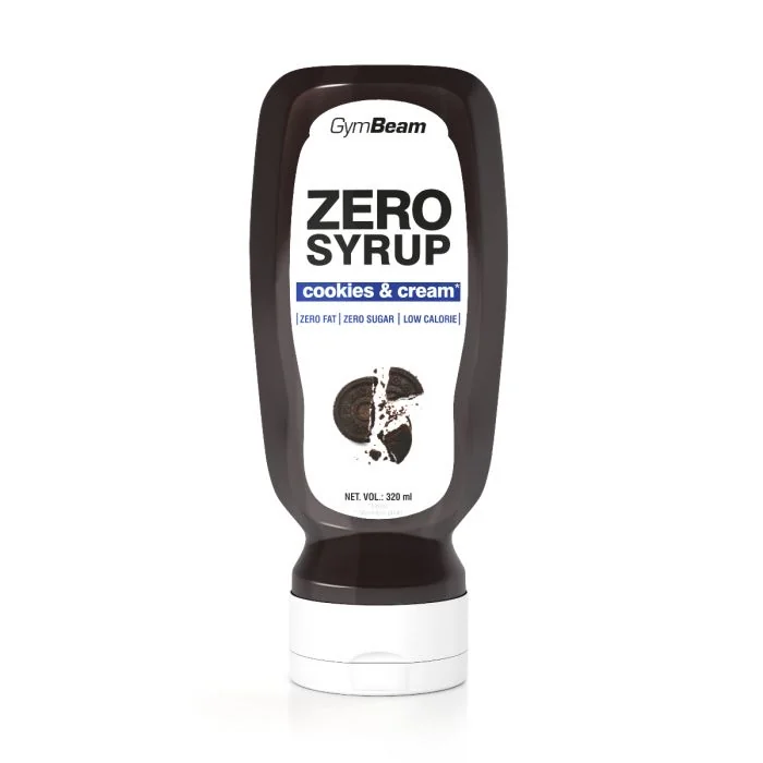 Gymbeam zero sirup sušienky a krém 1×320 ml, sirup s príchuťou sušienok a krému