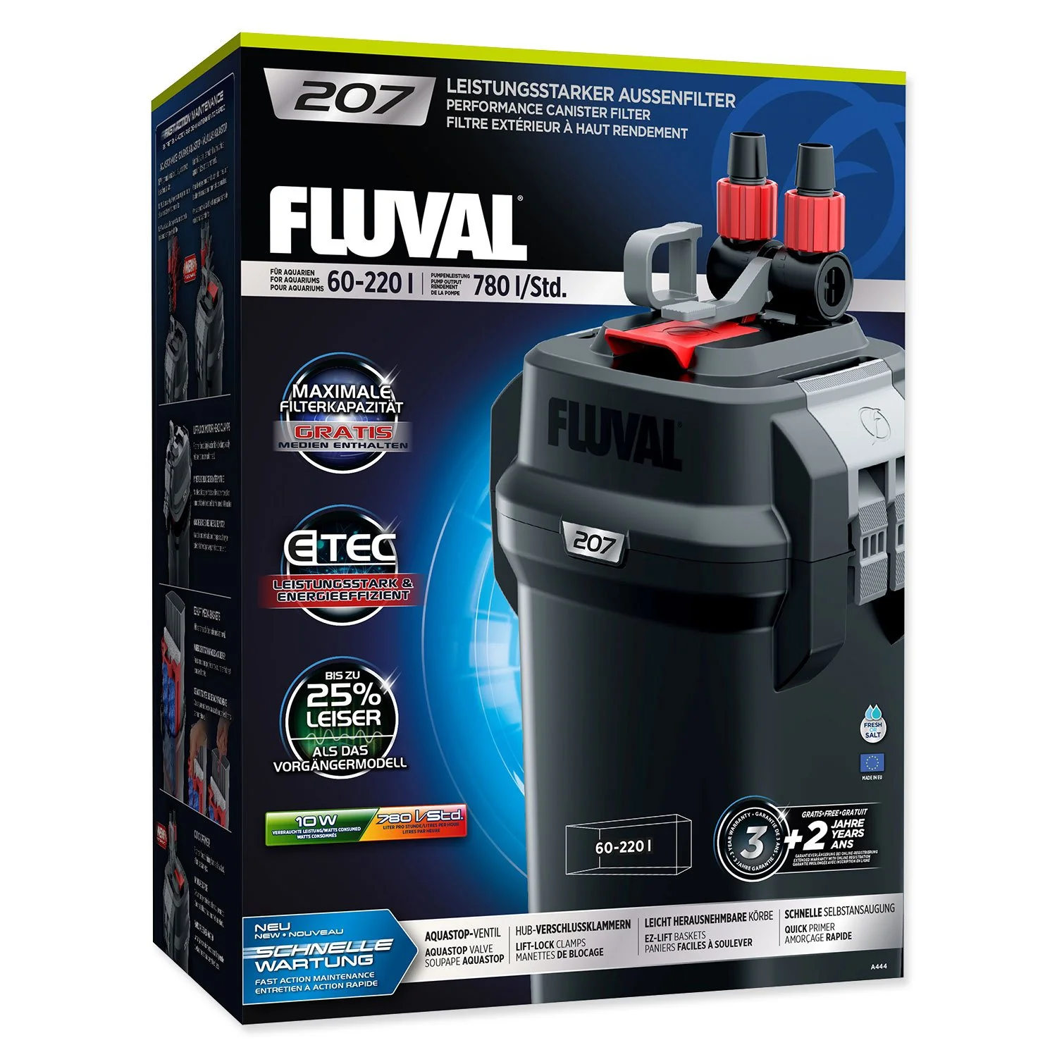 Filter 207 vonkajší, 780l/h, 10W 207 vonkajší, 780l/h, 10W