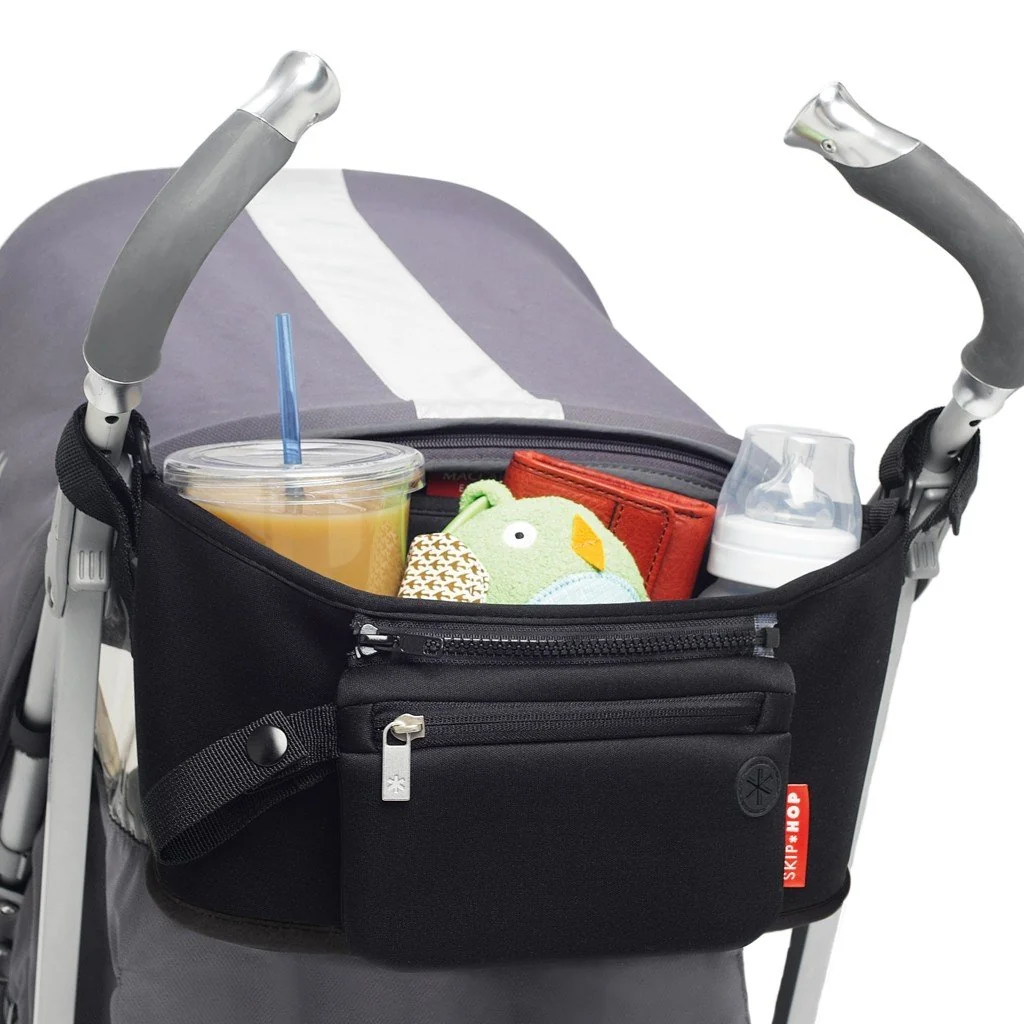 Organizér na kočík 2v1 čierny 