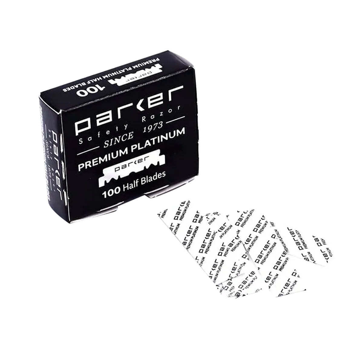 Polovičné žiletky na holenie Parker Premium Platinum razor blades 100pcs