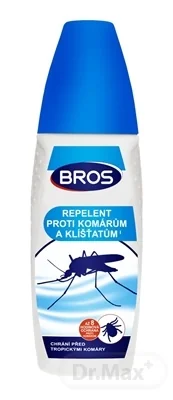 BROS repelent proti komárom a kliešťom 1×100 ml, repelent