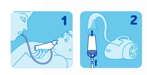 BEBELO Nasal Aspirator 1×1 ks, nosová odsávačka hlienov