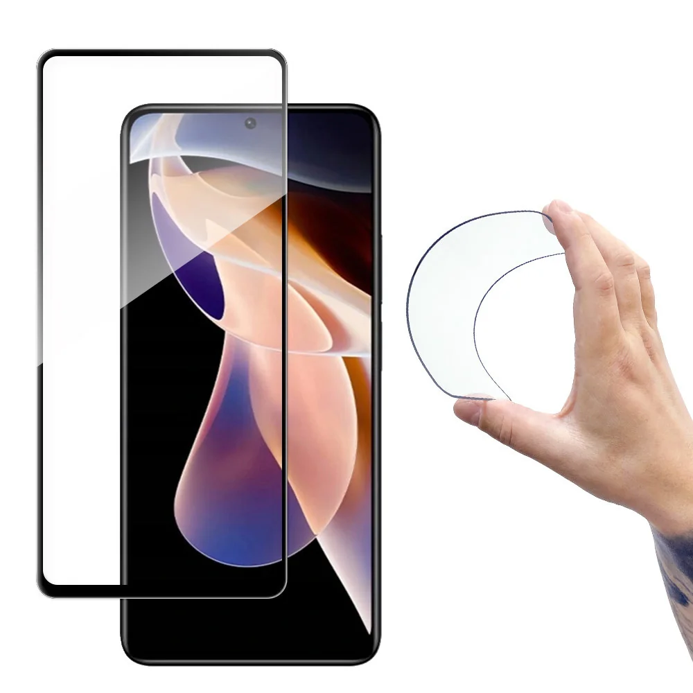 MG Full Cover Flexi Nano Hybrid ochranné sklo na Xiaomi Redmi Note 11 Pro / 11 Pro Plus, čierne Pro / 11 Pro Plus, čierne