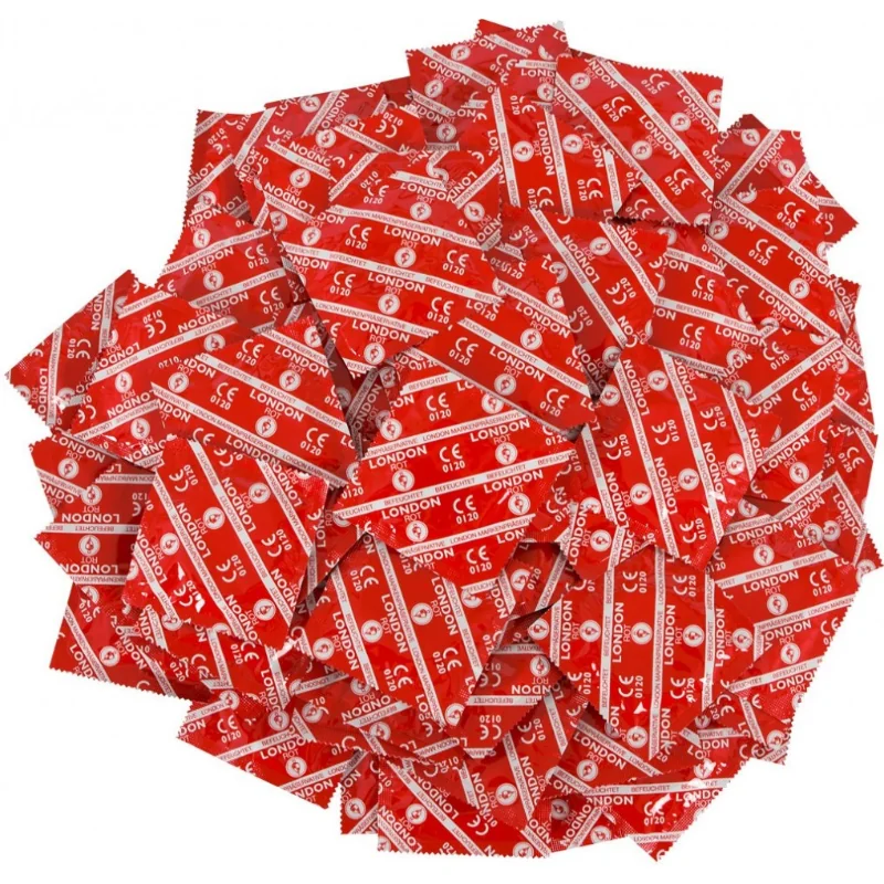 Červené kondómy 100 ks