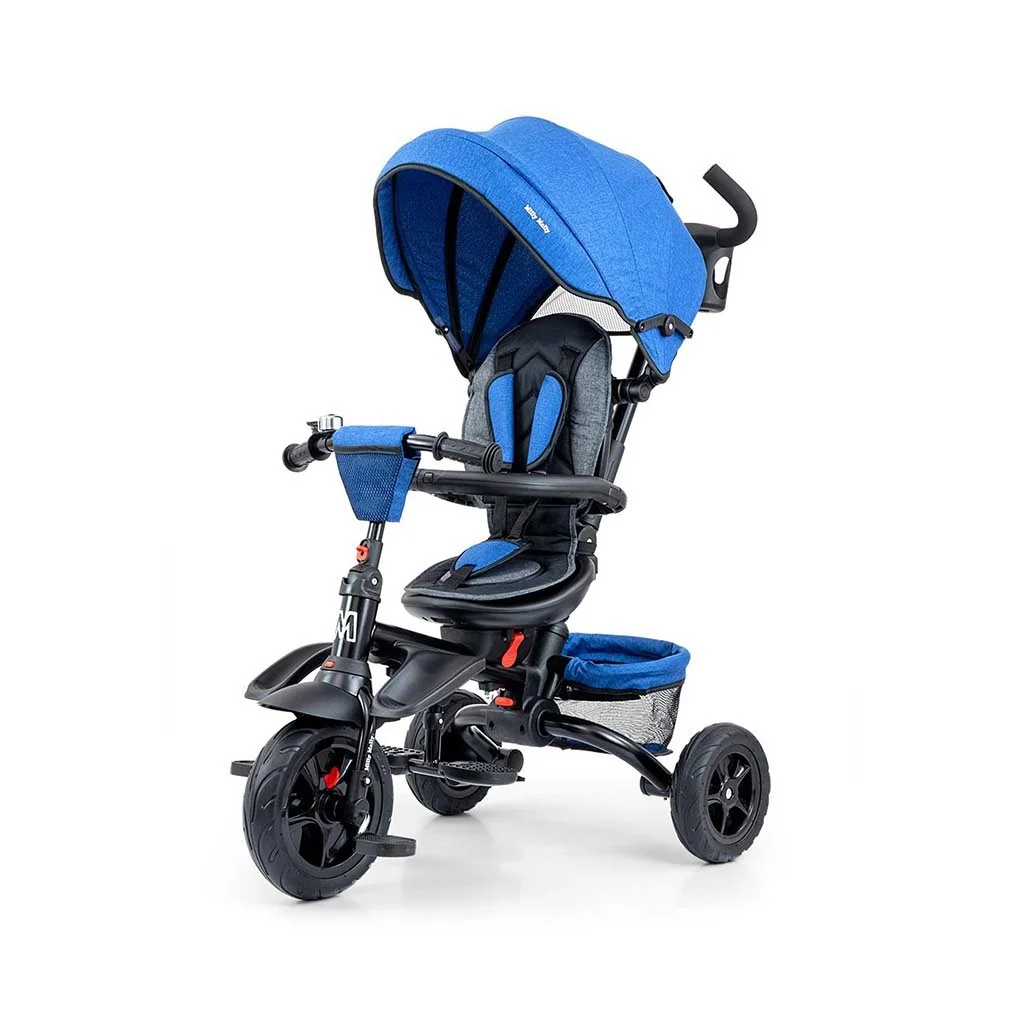 Detská trojkolka 6v1 Milly Mally Stanley navy-black , 20C52842