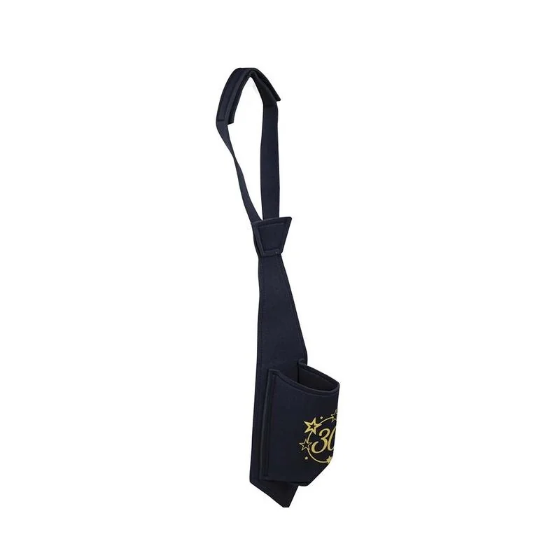 Guirca Kravata 30 čierno-zlatá 40cm