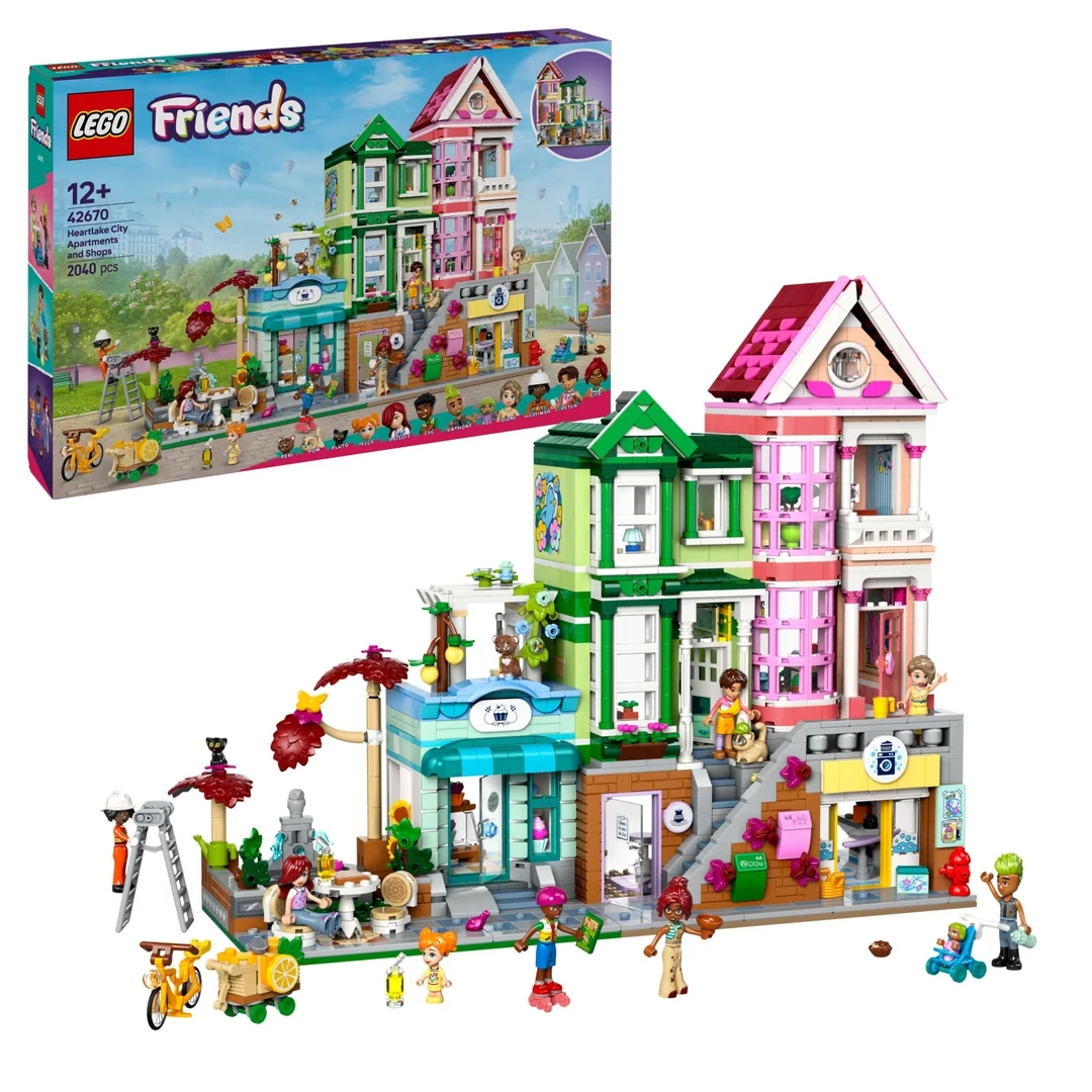 LEGO® Friends 42670 Apartmány a obchody v mestečku Heartlake