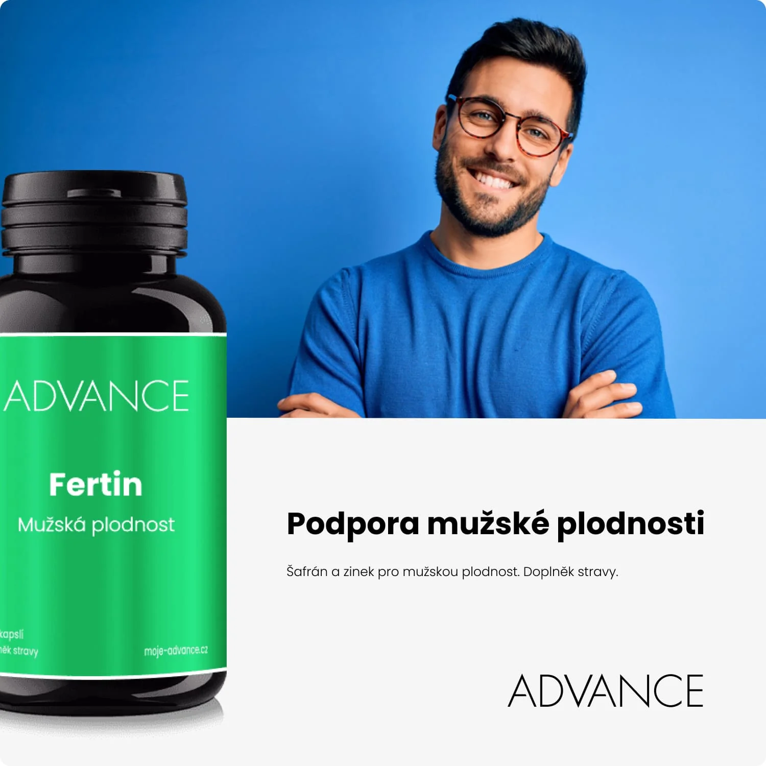 ADVANCE Fertin 60 kapsúl - mužská plodnosť 1×60 cps, výživový doplnok