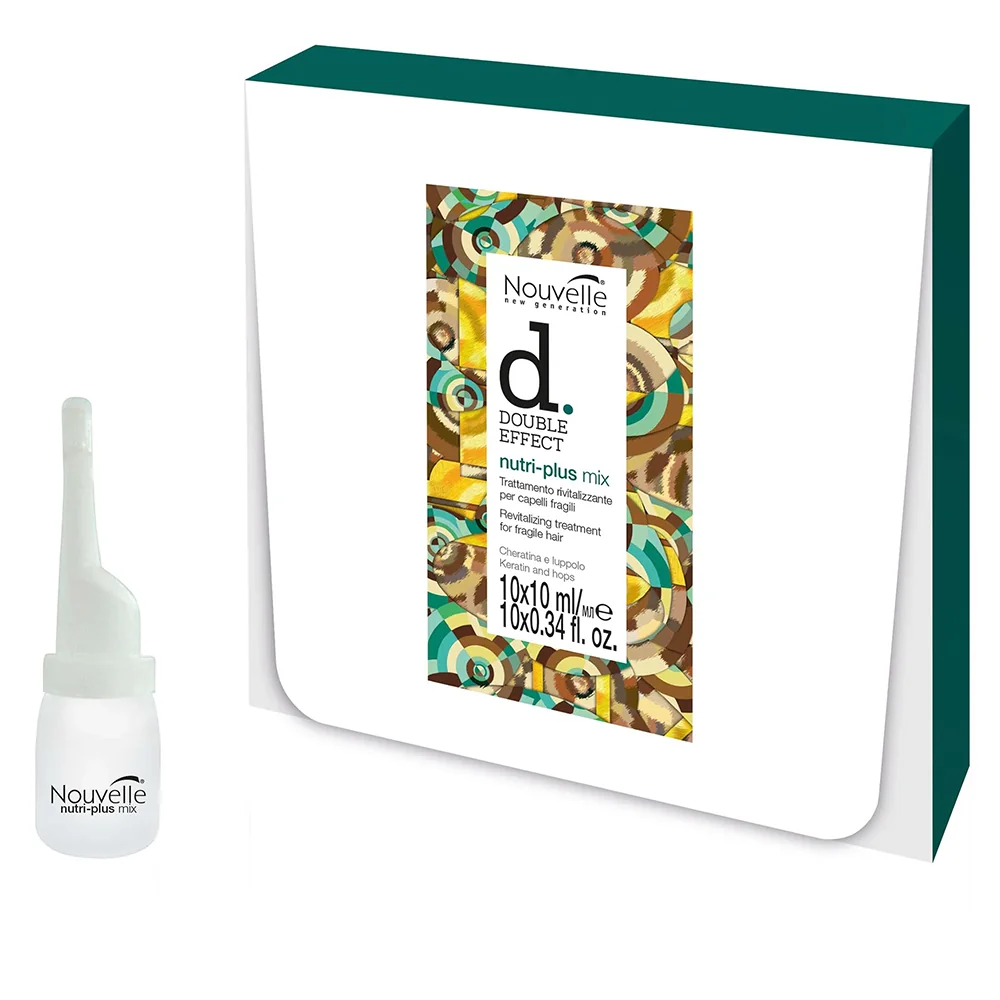 Nouvelle DOUBLE EFFECT Nutri-plus mix - Revitalizačná liečba pre krehké vlasy - 10x10 ml