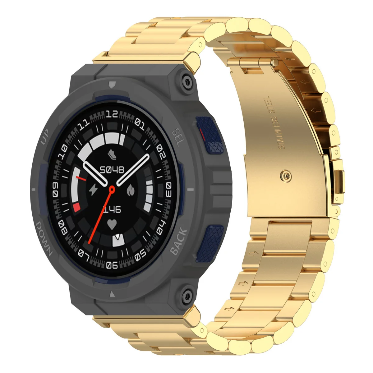BStrap Stainless Steel remienok na Xiaomi Amazfit Active Edge gold
