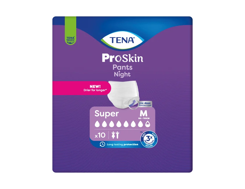 TENA PANTS NIGHT SUPER M 10KS 1×10 ks, plienkové nohavičky