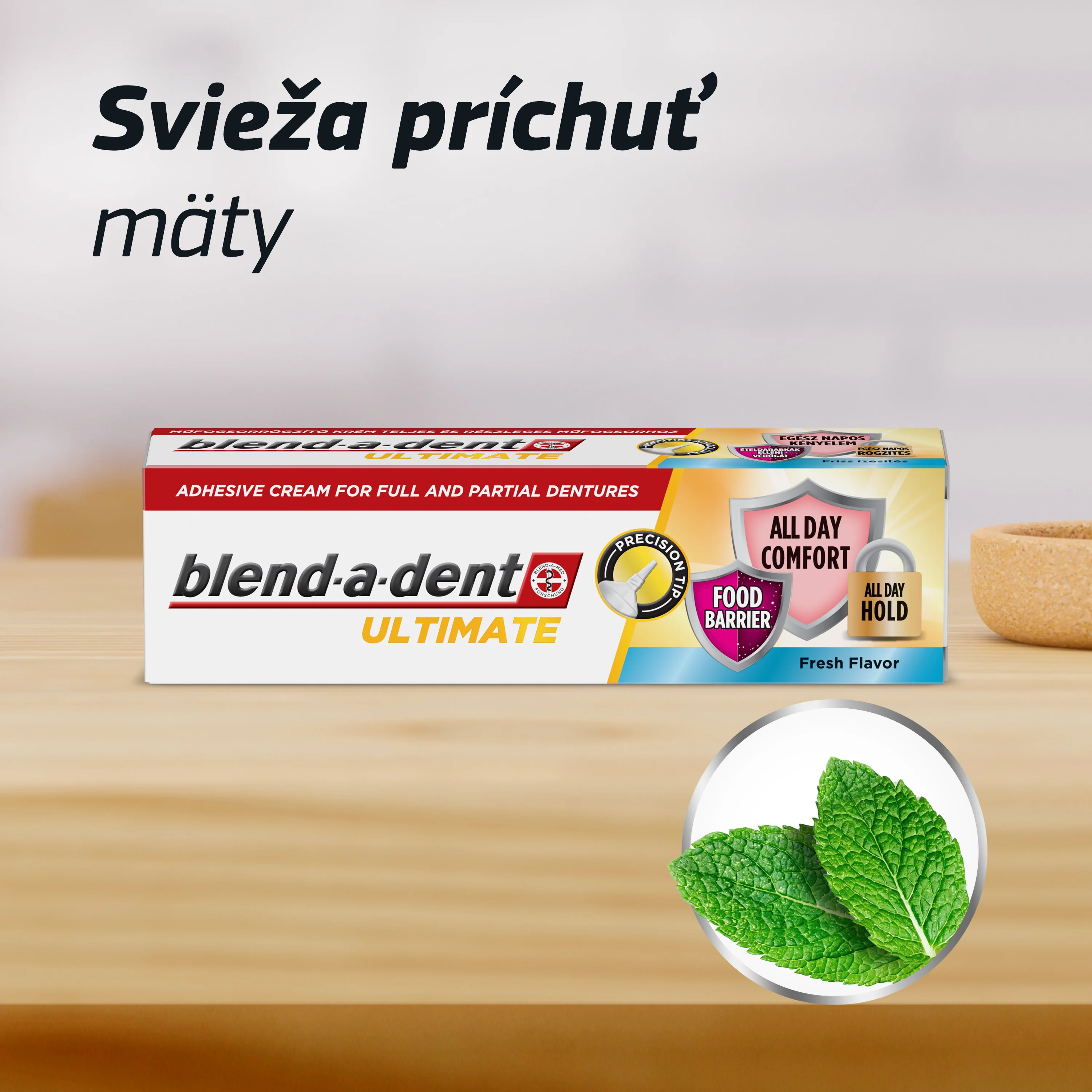 Blend-a-dent Ultimate Fresh fixačný krém na zubné protézy 40 ml