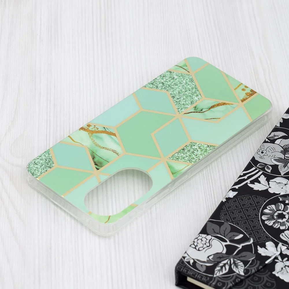 Marble pudro pre Oppo A78 4G - Zelená