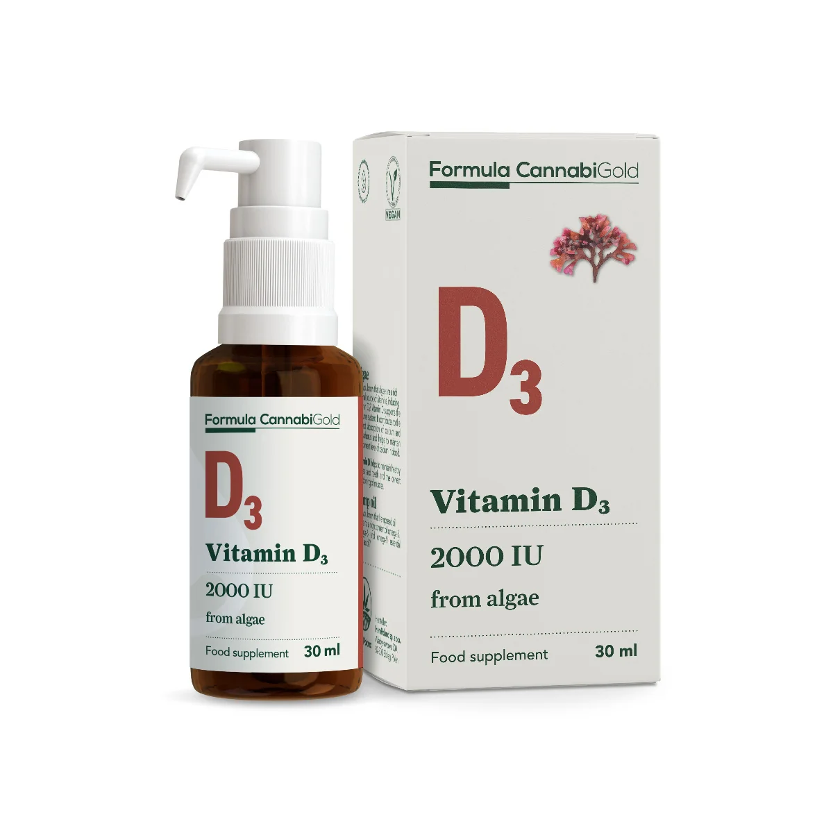 Vitamín D3 z Rias Konopný Bylinný Extrakt 30ml 1×30 ml, výživový doplnok
