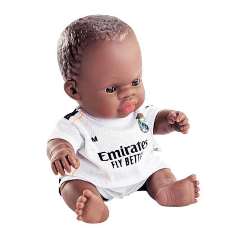 Miniland Realistická bábika Real Madrid – Chlapček (Afričan), 21 cm