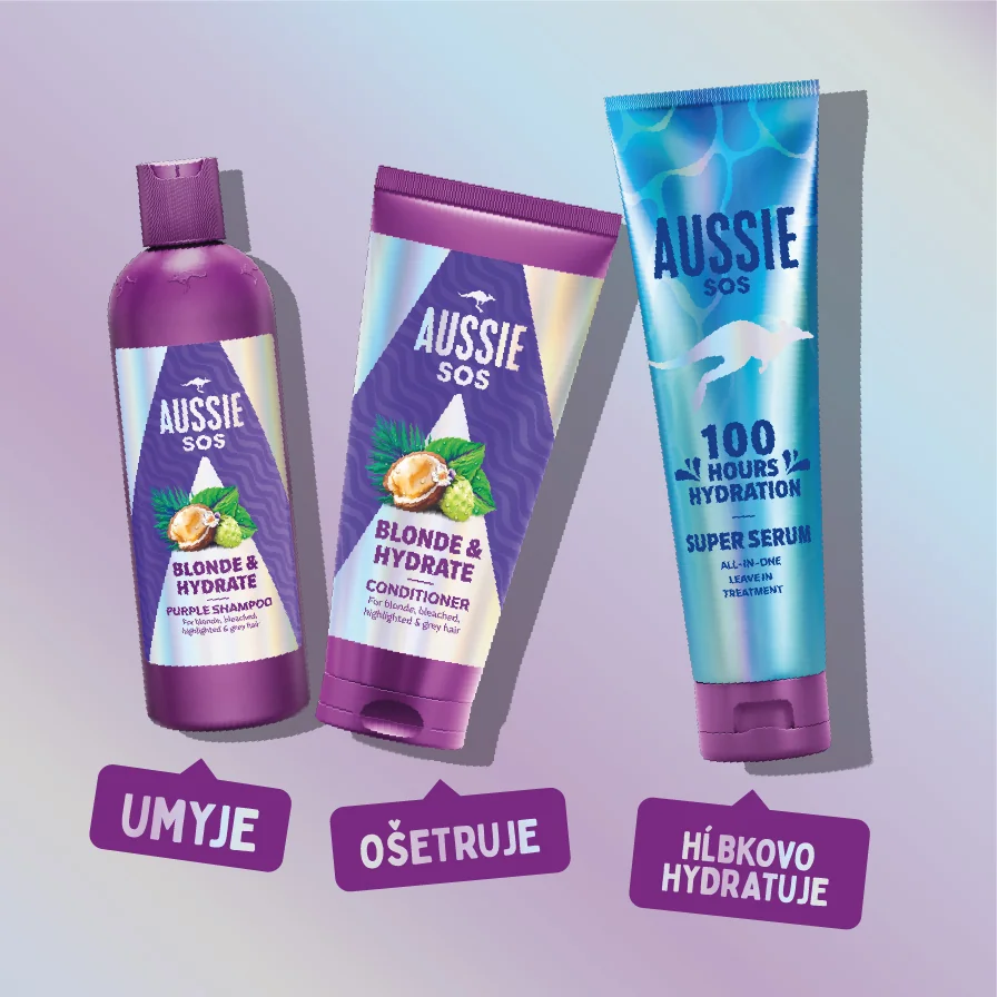 Aussie SOS Blonde & Hydrate Kondicionér 1×200 ml, kondicionér na vlasy