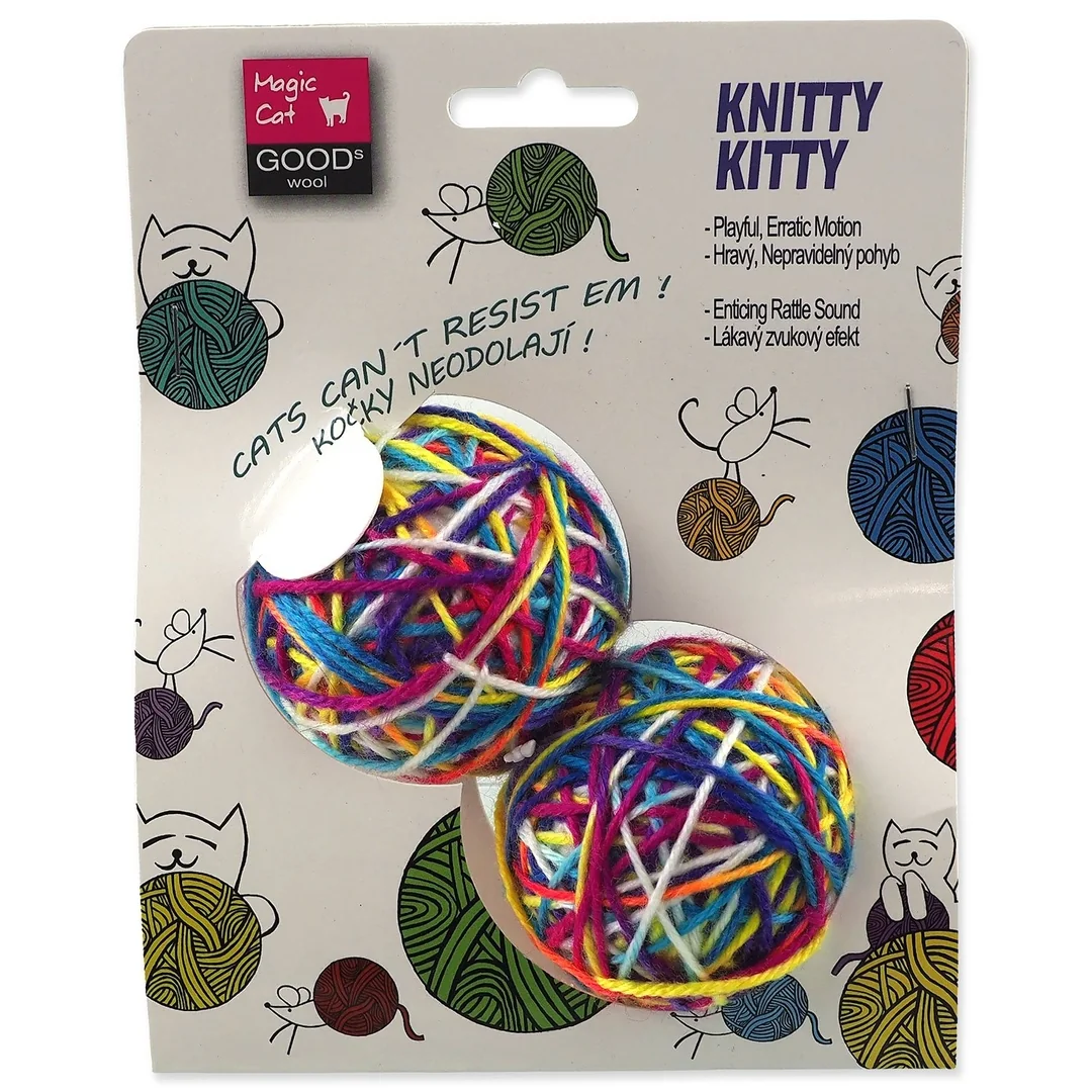 Hračka Magic Cat klbko farebné 6,5cm
