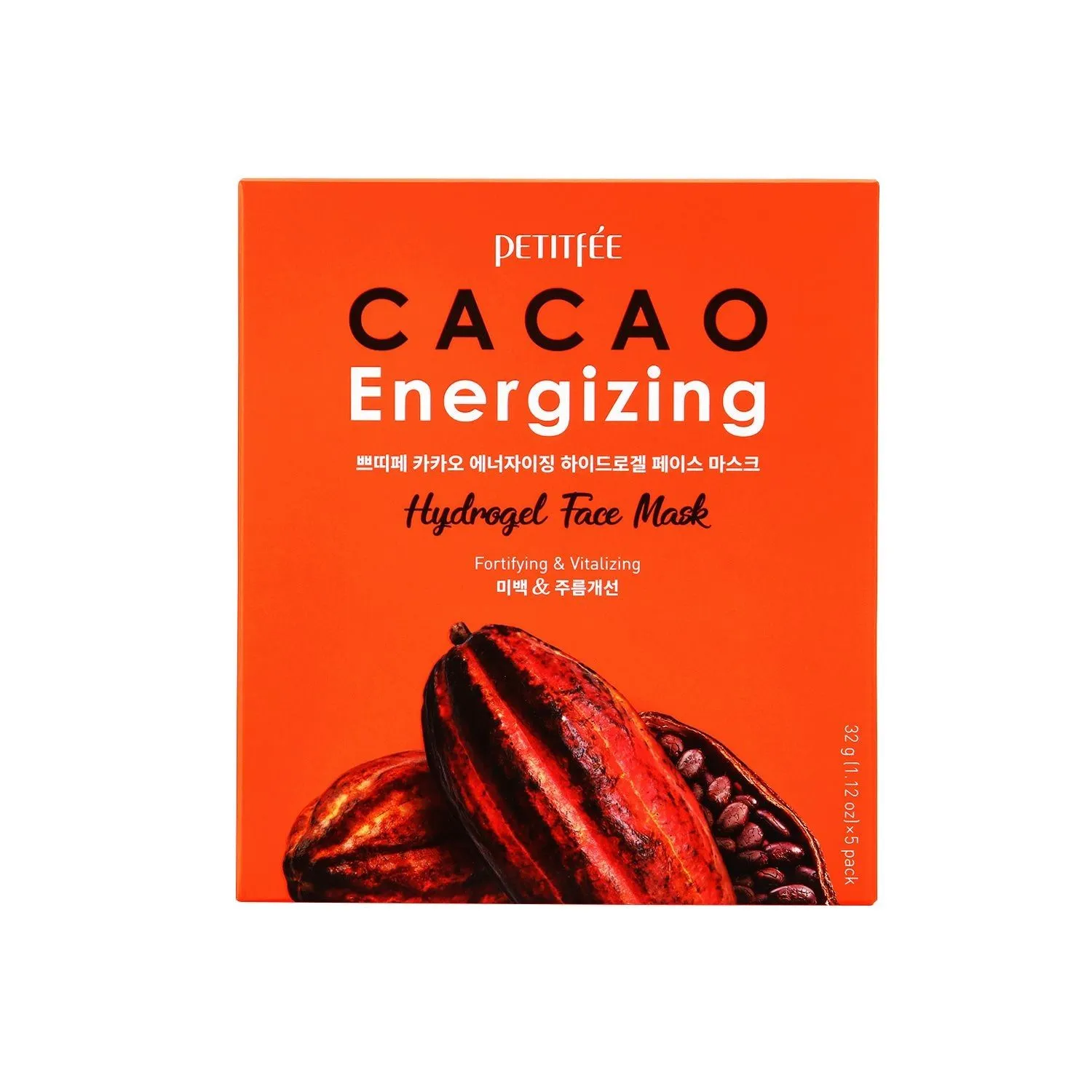 Petitfee & Koelf Cacao Energizing Hydrogel Face Mask 30 g * 5 sheets