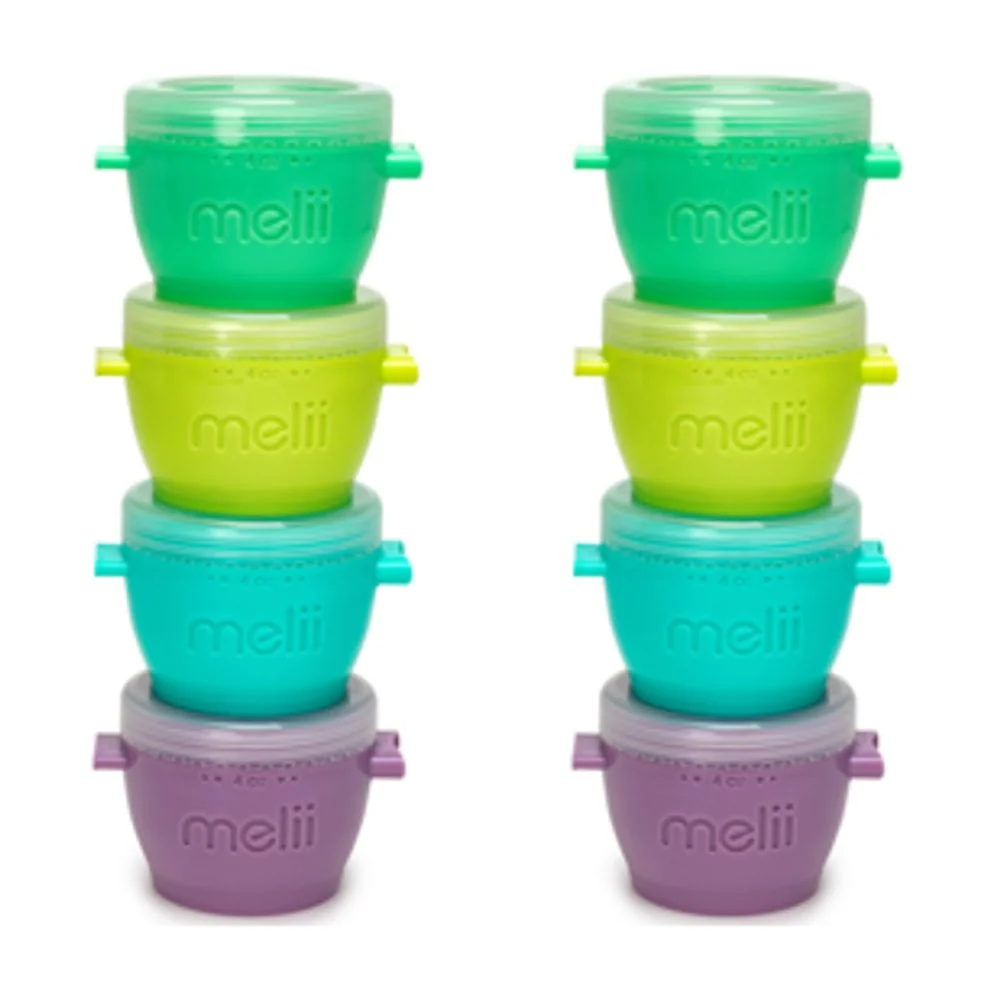 Kelímky na potraviny Snap&Go 118 ml, 8 ks silikón, stohovateľné