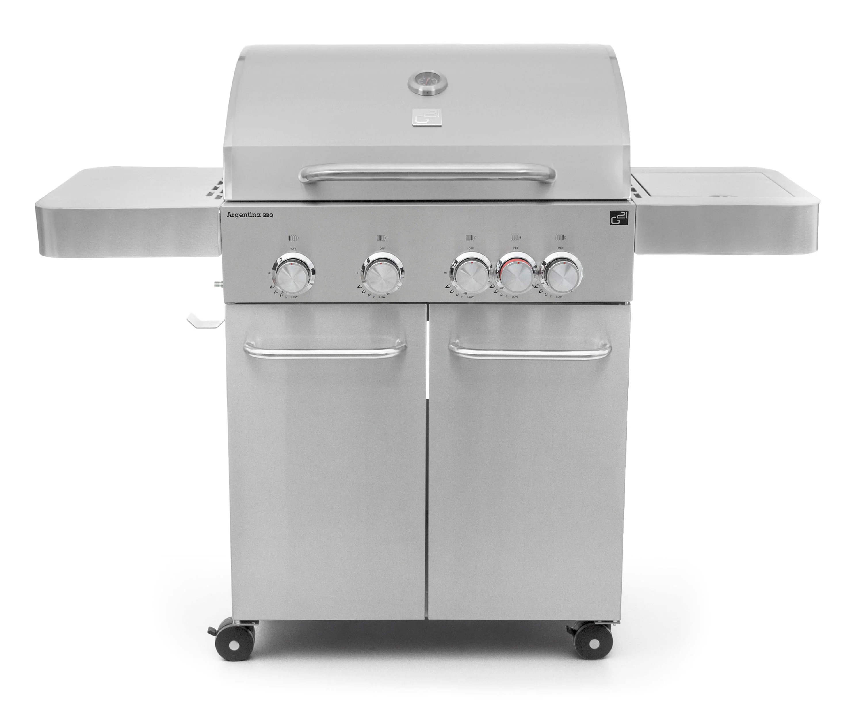 Plynový gril G21 Argentina BBQ Premium line, 5 horákov + zadarmo redukčný ventil GAH-5ARG-SIL