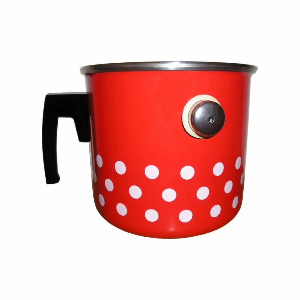 METALAC, mliekovar, červený, bodkovaný, 16 cm ,2 l