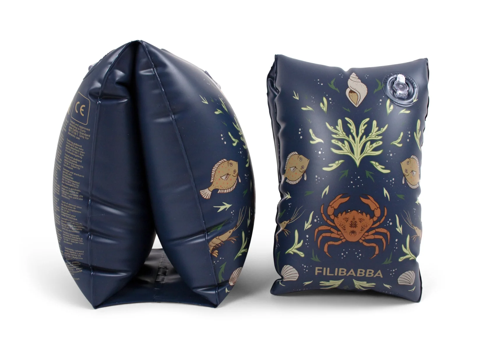 FILIBABBA Nafukovacie rukávniky Nordic Ocean 1×1 ks, rukávniky pre deti