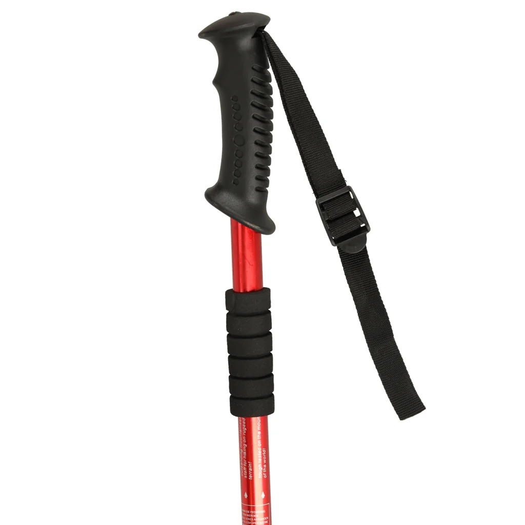 Trekingové palice Nordic Walking skladacie 2 ks červené 65–135 cm