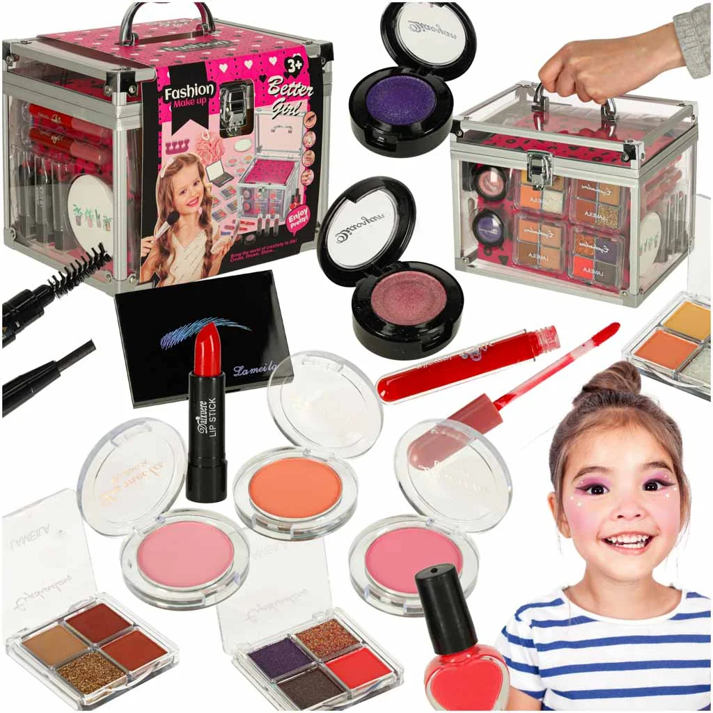 Kufrík XXL kozmetika pre deti sada na make up a nechty