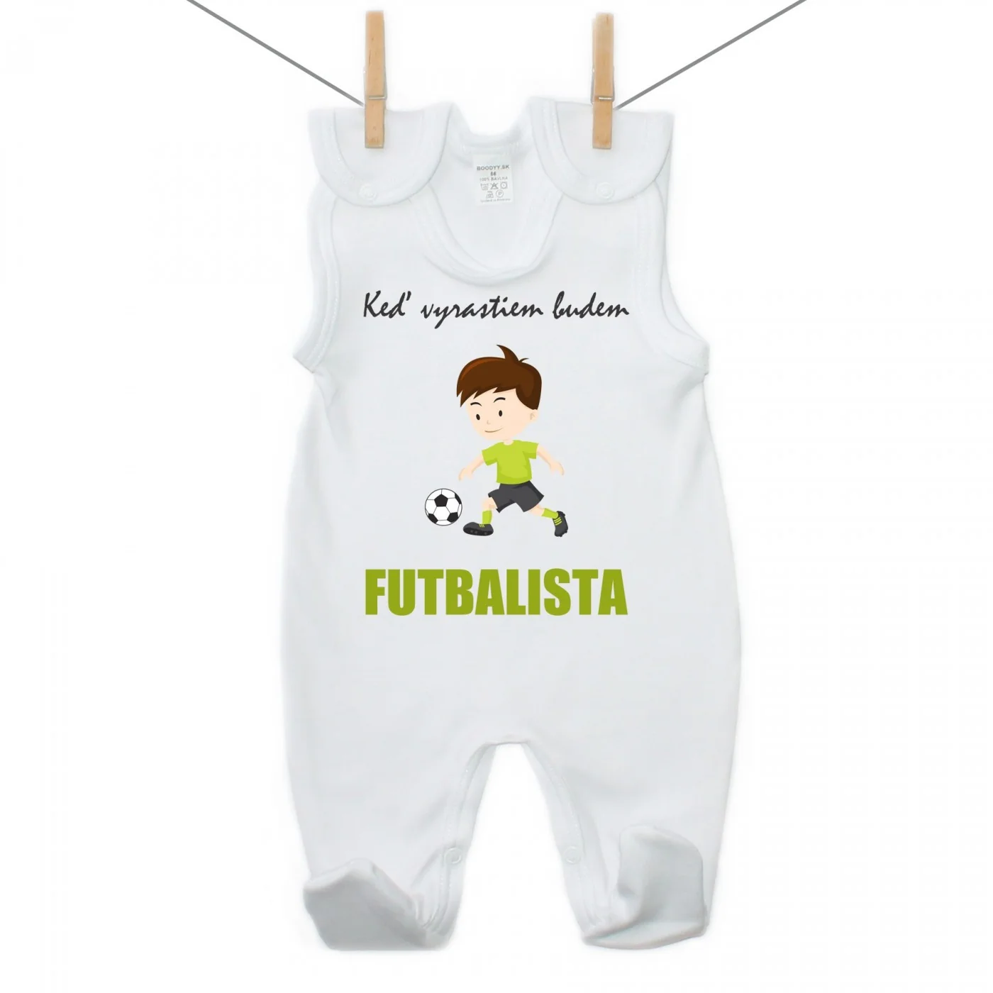 Boodyy Dupačky Keď vyrastiem budem futbalista Veľkosť: 74