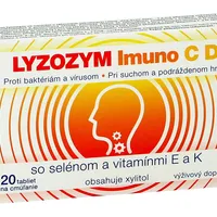 LYZOZYM Imuno C D so selénom a vitamínmi E a K 20 tbl. na cmúľanie