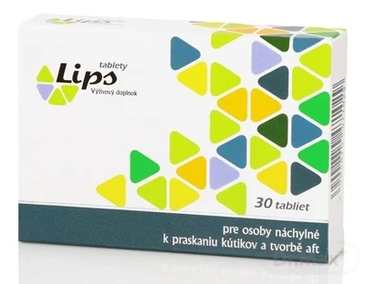 Lips tablety 1×30 tbl, tablety na afty a zápaly