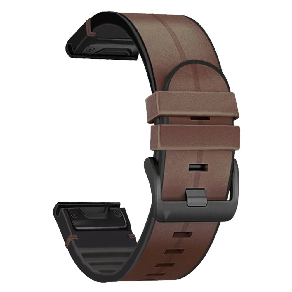 Tech-Protect Silicone Pu remienok na Garmin Fenix 5x / 5x Plus / 6x / 6x Pro / 7x / 8 51mm, brown