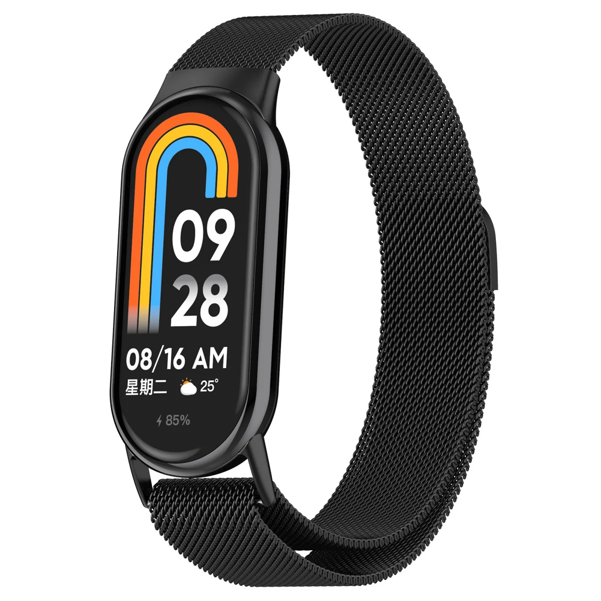 BStrap Milanese remienok na Xiaomi Mi Band 8 black