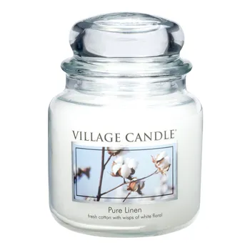 Village Candle Vonná sviečka v skle - Pure Linen - Čistá bielizeň, stredná 1×1 ks
