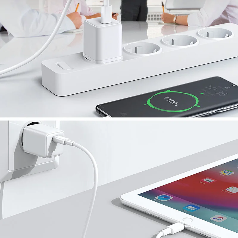 Joyroom Mini Fast Charger sieťová nabíjačka USB-C 25W 3A, biela 