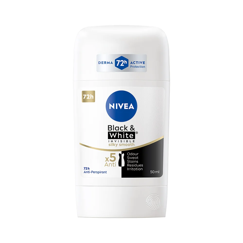 Nivea Pevný antiperspirant B&W Silky Smooth 50 ml
