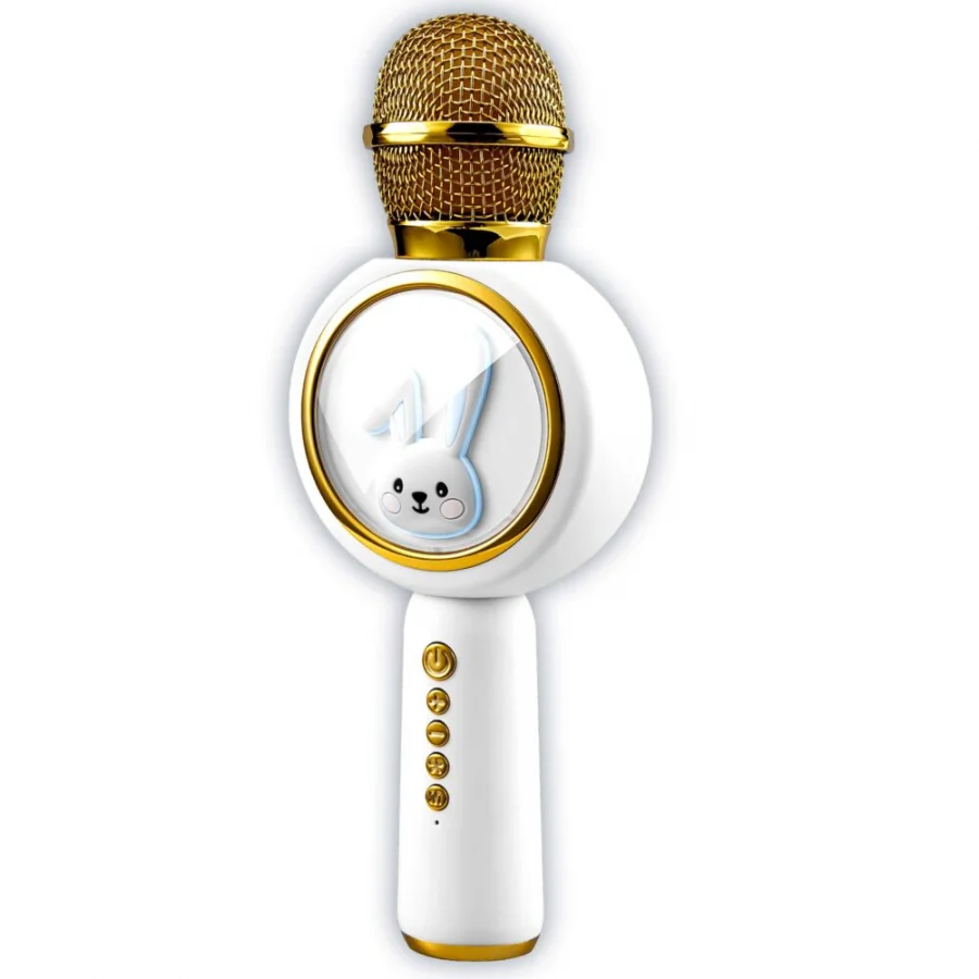 Bluetooth karaoke mikrofón Zajačik Diva, white