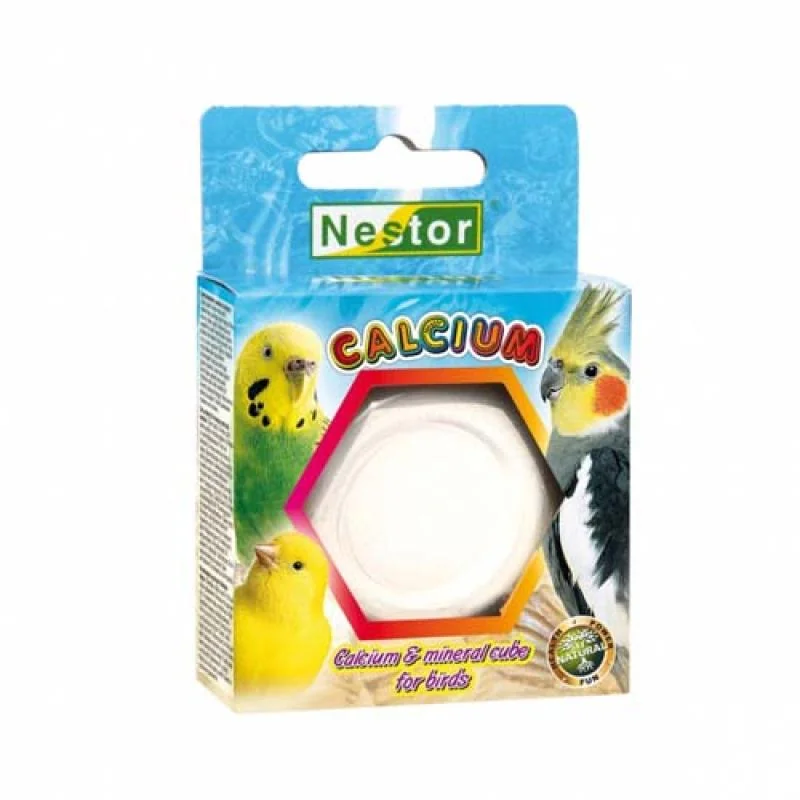 NESTOR Calcium & mineral  minerálna kocka pre vtáky 1ks 55g