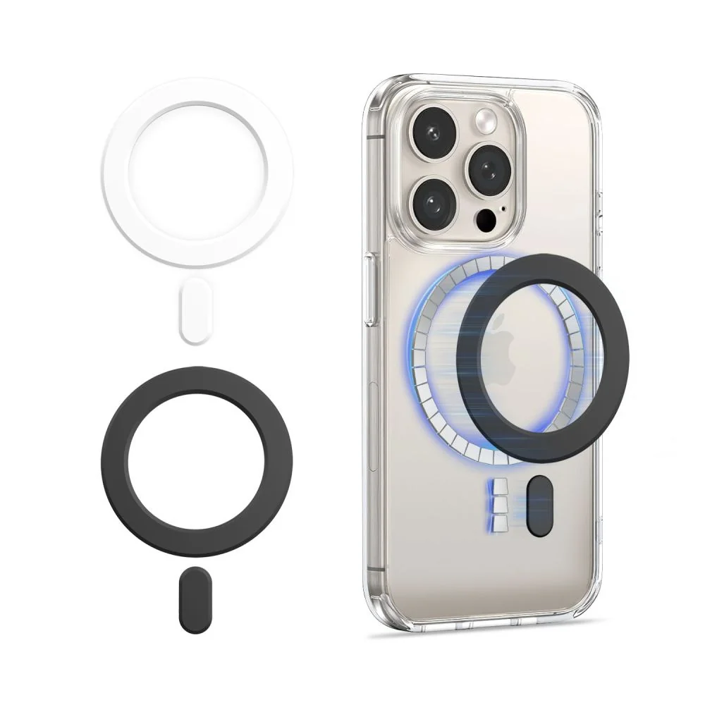 Tech-Protect Magnetic magnetický krúžok pre MagSafe 2ks, čierny / biely y