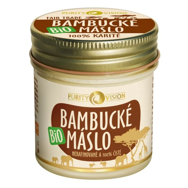 Purity Vision Fair Trade Bio Bambucké Maslo 120ml 1×120 ml, bambucké maslo