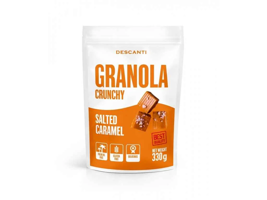 DESCANTI Granola Salted Caramel 330g 1×330g, slaný karamel