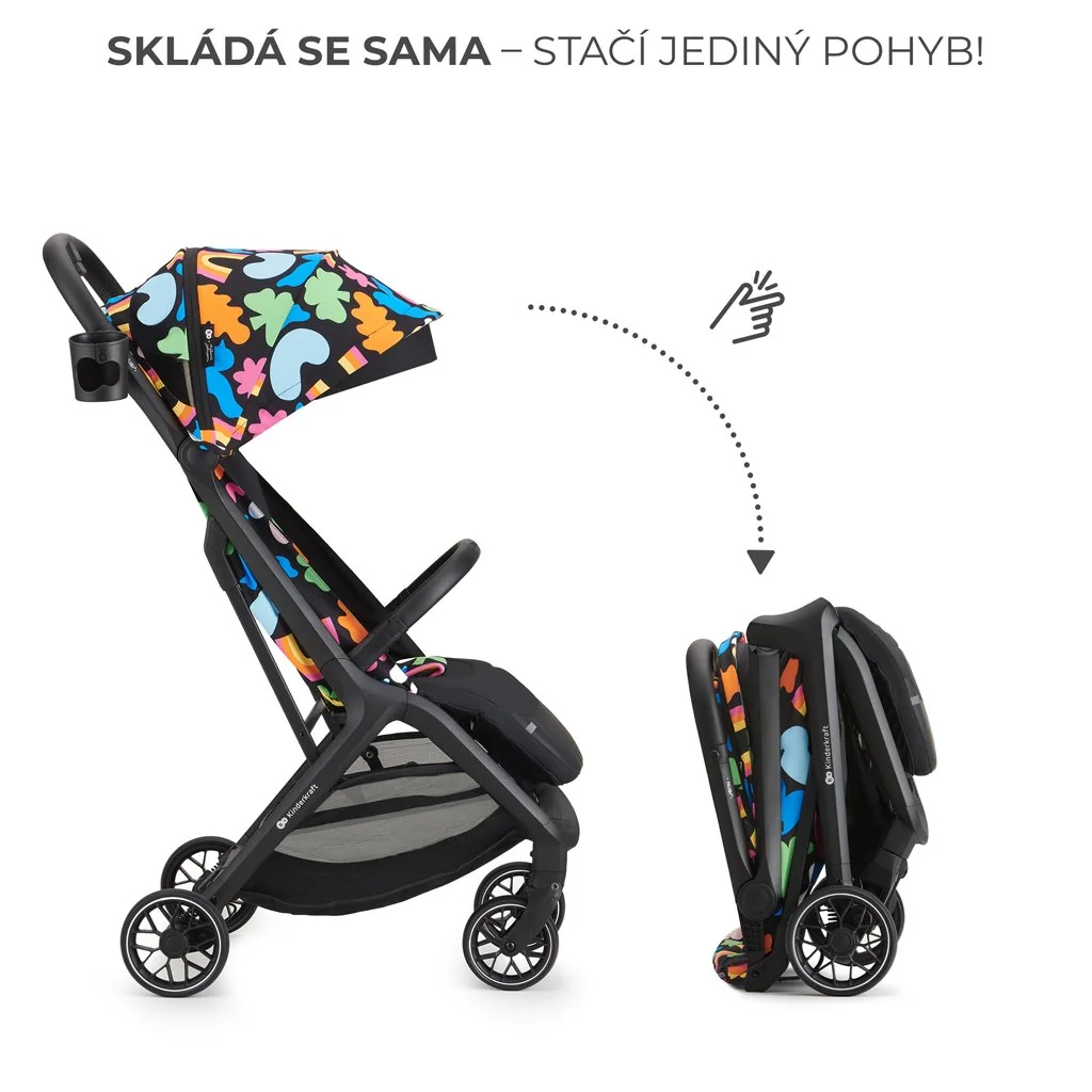 Kinderkraft Select Nubi 2 športový kočík Happy Shapes
