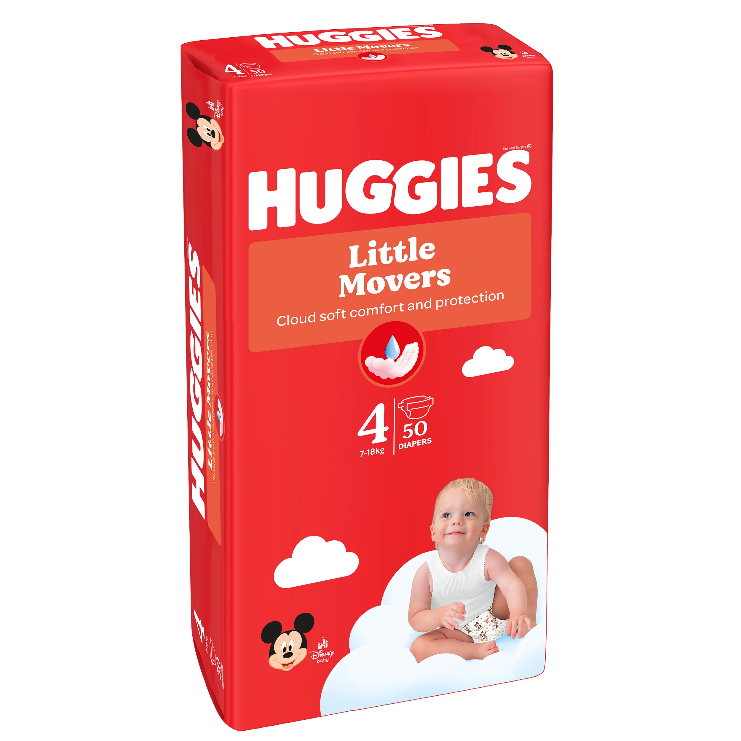 HUGGIES plienky Little Movers 4 50 ks