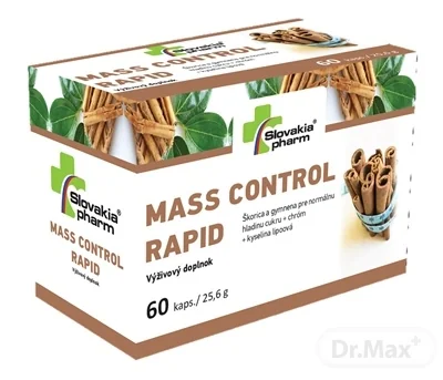 Slovakiapharm MASS CONTROL RAPID 1×60 cps, výživový doplnok