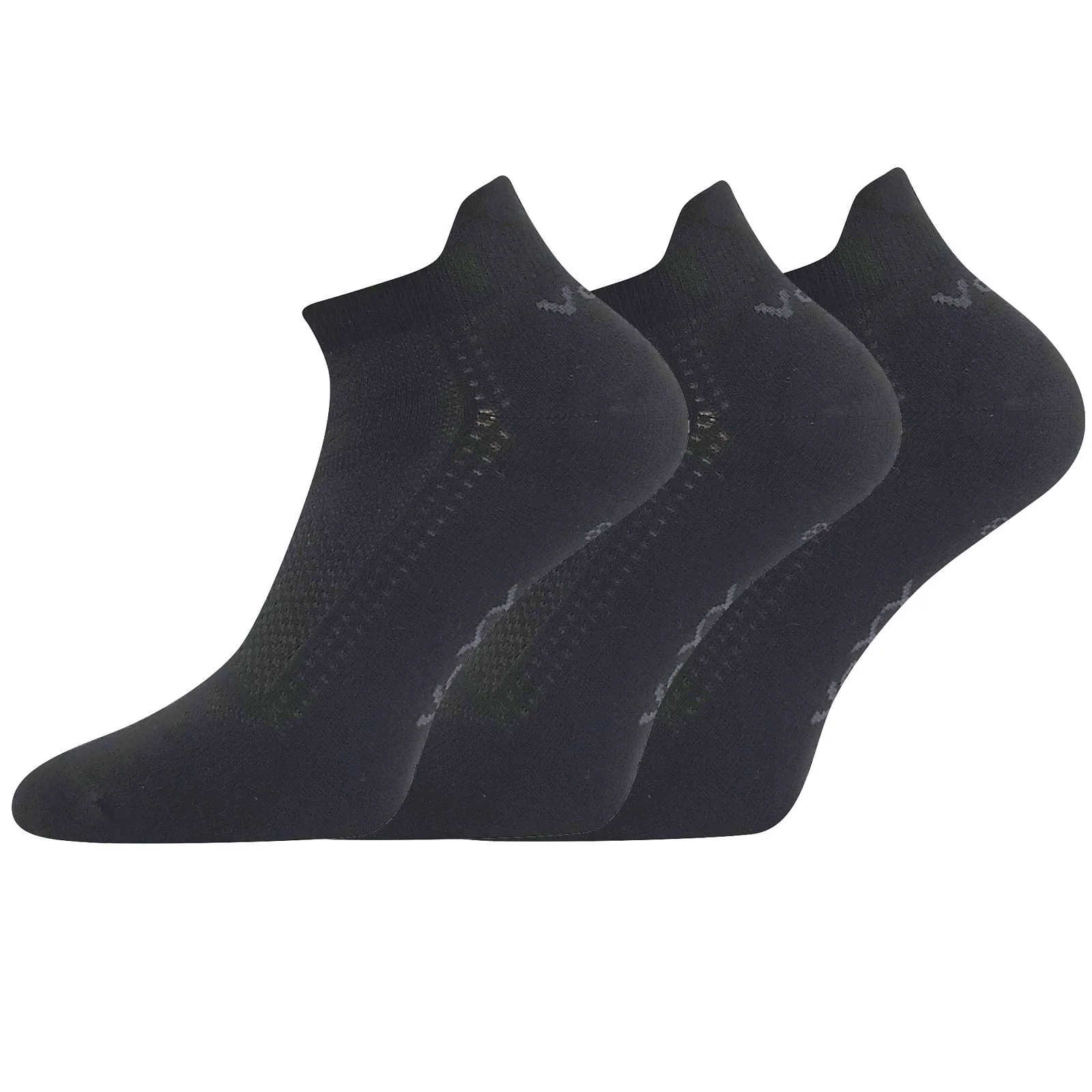 3PACK ponožky bambusové čierné (Blake) S