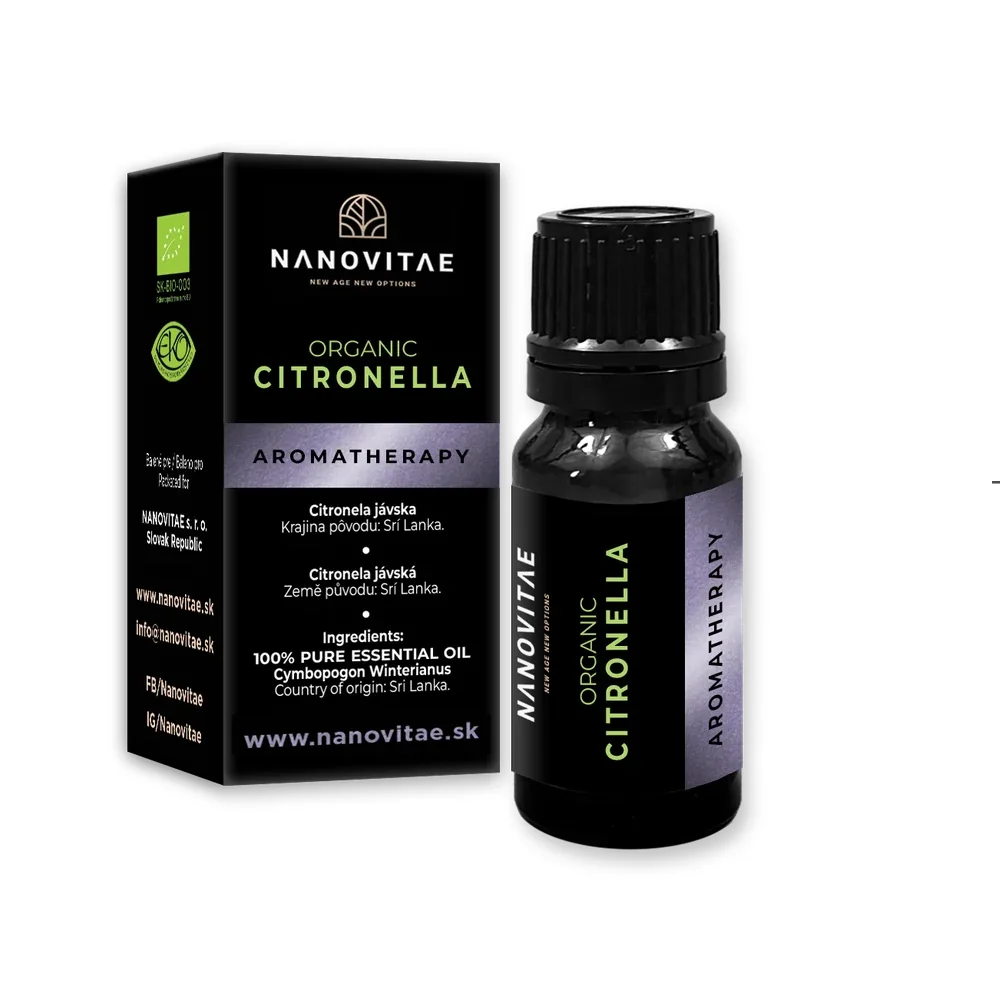Citronella Java esenciálny olej – ORGANIC quality 10ml
